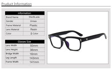 Load image into Gallery viewer, Retro Rectangle Eyeglasses Optical Frames Clear Lens Black Glasses Leopard Square Eyewear Spectacle Frames For Women Men