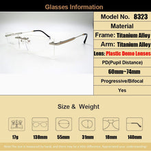 Carica l&#39;immagine nel visualizzatore di Gallery, Gmei Optical S8323 Montatura per occhiali senza montatura da uomo Occhiali senza montatura 