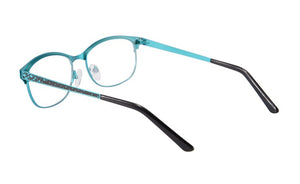 Occhiali da vista di marca di moda Montature metalliche da donna mezzo bordo placcato montature per occhiali da vista oculos de grau femininos SR8003