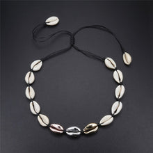 Load image into Gallery viewer, New Boho Shells Neckalce Women Summer Beach Conch Shell Choker Black White Rope Collar Chain Natural Seashell Necklaces Jewelry