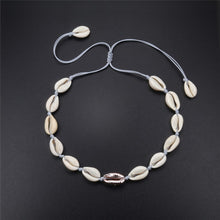 Load image into Gallery viewer, New Boho Shells Neckalce Women Summer Beach Conch Shell Choker Black White Rope Collar Chain Natural Seashell Necklaces Jewelry