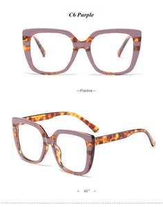 mimiyou Leopard Acetate Square Glasses Frame Women Retro Optical Eyewear Men Eyeglasses Frame Clear UV400 Brand Designer oculos