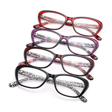 Carica l&#39;immagine nel visualizzatore di Gallery, Gmei Optical Women&#39;s Trendy Ultralight TR90 Full Rim Optical Eyeglasses Frames With Print Design Girl&#39;s Pretty Frame M1550
