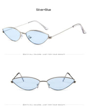Load image into Gallery viewer, Cute Sexy Cat Eye Sunglasses Women Retro Small Black Red Pink Cateye Sun Glasses Female Vintage Shades For Women
