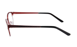 Occhiali da vista di marca di moda Montature metalliche da donna mezzo bordo placcato montature per occhiali da vista oculos de grau femininos SR8003
