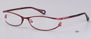 full Frames ladies Optics Eyeglasses women Clear Glasses Men Optical Metal Eye Glasses Frame red white for prescription eye