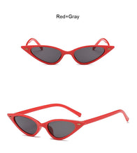 Load image into Gallery viewer, Women Cat Eye Sunglasses Small Size Brand Designer Fashion Retro Ladies Sun Glasses Female Black Purple Red Glasses UV400