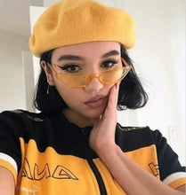 Load image into Gallery viewer, New  Cat Eye Sunglasses Women Small Vintage Brand Designer Sun Glasses Retro Yellow ladies Sunglass  Eyewear Female Shades