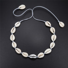Load image into Gallery viewer, New Boho Shells Neckalce Women Summer Beach Conch Shell Choker Black White Rope Collar Chain Natural Seashell Necklaces Jewelry