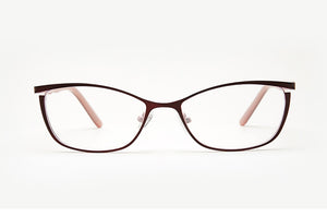 Metal Glasses Frame Women Brand Designer Female Vintage Cat Eye Prescription Eyeglasses Pink Full Myopia Optical Frames Eye