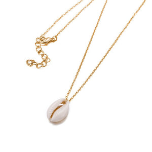 Bohemian Cowrie Conch Shell Pendant Necklace for Women Fashion Ocean Sea Beach Necklaces Boho Shell Jewelry