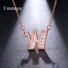 Load image into Gallery viewer, Emmaya Letters Chain Pendants Necklaces Women&#39;s Zircon Hip Hop Jewelry With Gold Tennis Chain Party Wedding Gift