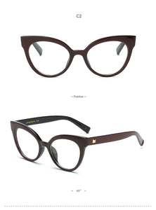 Cat Eye Spectacle Frame Women Eyeglasses Computer Prescription Optical For Female Vintage Eyewear Clear Lens Glasses Frame RS464