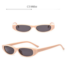 Load image into Gallery viewer, YOOSKE Vintage Rectangle Sunglasses Women Cat Eye Designer Ladies Small Frame Black Red Sun Glasses Brand Retro Skinny Eyewear