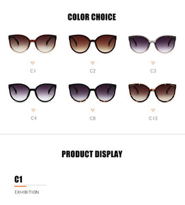 LongKeeper Sunglasses Cat Eye Women Men Sun Glasses Eyewear Eyeglasses Plastic Frame Clear Lens UV400 Shade Fashion Driving New