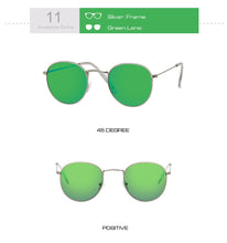 Carica l'immagine nel visualizzatore di Gallery, New Classic Round Sunglasses Women/Men Small Vintage Retro Sun Glasses Female Ladies Driving Metal Eyewear Oculos De Sol