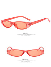 Load image into Gallery viewer, Vintage Rectangle Sunglasses Women Cat Eye Designer Ladies Small Frame Black Red Sun Glasses UV400