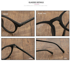 Vintage Clear Glasses Cat Eye Wooden Glasses Frame Men Women Transparent Lens Glasses Wood Optical Eyewear frames