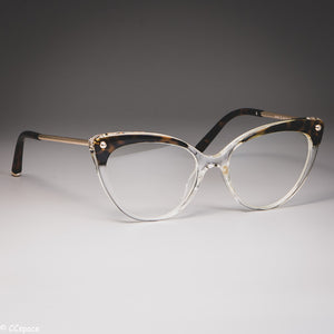 Cat Eye Glasses Frames Plastic titanium Women Trending Rivet Styles Optical Fashion Computer Glasses