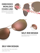 Carica l'immagine nel visualizzatore di Gallery, Pink Sunglasses Women 2022 Pilot Vintage Female Sun Gasses UV 400 White Shades Zonnebril Dames Oculos Feminino De Sol