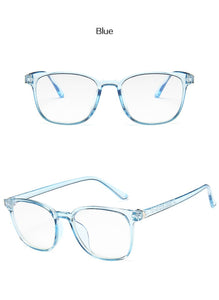 Square Eye Glasses Frames for Men Women Ladies Flat Mirror Clear Frame For Myopia Eyeglasses Retro PC Frame Fake Glasses