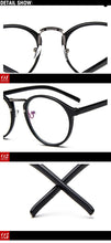 Carica l&#39;immagine nel visualizzatore di Gallery, Transparent round glasses clear frame Women Spectacle myopia glasses  Men EyeGlasses Frame nerd optical frames clear