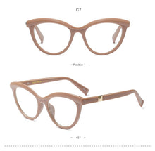 Load image into Gallery viewer, Women Metal Legs Designer Optical Eyeglasses Prescription Acetate Rim Spectacles for Women Eyewear Glasses Frame Fashion Styles