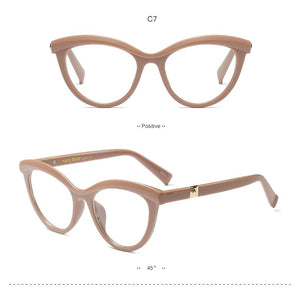 Women Metal Legs Designer Optical Eyeglasses Prescription Acetate Rim Spectacles for Women Eyewear Glasses Frame Fashion Styles