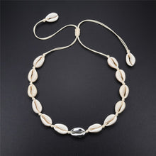 Load image into Gallery viewer, New Boho Shells Neckalce Women Summer Beach Conch Shell Choker Black White Rope Collar Chain Natural Seashell Necklaces Jewelry