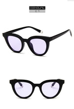 Carica l'immagine nel visualizzatore di Gallery, Nuove donne occhiali da sole cat eye moda sexy occhiali da sole UV400 occhiali da sole da donna in plastica con lenti sfumate 