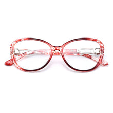 Load image into Gallery viewer, Gmei Optical Urltra-Light TR90 Big Frame Cat Eye Style Women Full Rim Optical Glasses Frames Female Plastic Myopia Eyewear M1772
