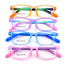 Load image into Gallery viewer, Gmei Optical Healthy Ultra-light Flexible Silica Gel Comfortable Safe Full Rim Kids Eyeglass Frames Children&#39;s Glasses CX68005