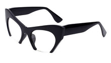Carica l&#39;immagine nel visualizzatore di Gallery, Retro Half Frame Cat Eye Glasses Frames Women Optical Fashion Eyewear Computer Glasses