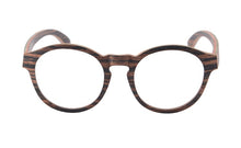 Load image into Gallery viewer, NEW Round Wood Glasses Frames Men Clear Lens Prescription eyeglass Frames Computer Reading Glasses Women With Box FT3008