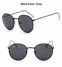 Load image into Gallery viewer, 2022 Retro Round Sunglasses Women Brand Designer Sun Glasses For Women Alloy Mirror Sunglasses Ray Female Oculos De Sol