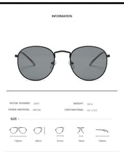 Load image into Gallery viewer, 2022 Retro Round Sunglasses Women Brand Designer Sun Glasses For Women Alloy Mirror Sunglasses female oculos de sol