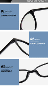 College Style Cat Eye Eyeglasses Frame Eye Glasses Frames For Women Clear Lens Fake/Transparent Glasses Frame