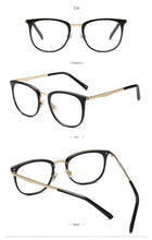 Load image into Gallery viewer, Vintage Optical Eyeglasses Women Frame Oval Metal Unisex Spectacles Female Eye Glasses oculos de Eyewear Prescription Glasses