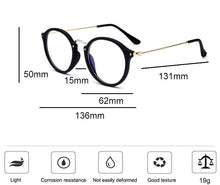 Load image into Gallery viewer, blue light glasses frame computer glasses spectacles round transparent female women&#39;s eyeglasses frame  Optical frames clear