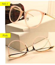 Load image into Gallery viewer, Optical Transparent Glasses Women Myopia Eyeglasses Frames Metal Spectacles Clear Lenses Women&#39;s Glasses