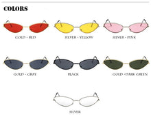 Load image into Gallery viewer, 2022 Sunglasses Women Luxury Cat eye Brand Design Metal Frame New Gold red Vintage Cateye Fashion sun glasses lady Eyewear