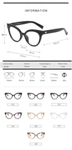 Carica l&#39;immagine nel visualizzatore di Gallery, Cat Eye Spectacle Frame Women Eyeglasses Computer Prescription Optical For Female Vintage Eyewear Clear Lens Glasses Frame RS464