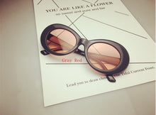 Load image into Gallery viewer, 2022 goggle Kurt Cobain glasses oval sunglasses ladies trendy  hot Vintage retro sunglasses Women's white black eyewear UV