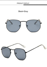 Load image into Gallery viewer, Small Polygonal Metal Sunglasses Women Brand Designer Vintage Sun Glasses Female Oval Retro Eyewear UV400