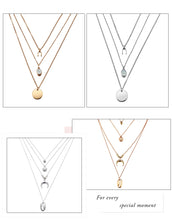 Load image into Gallery viewer, 17KM Multilayer Crystal Moon Necklaces &amp; Pendants For Women Vintage Charm Gold Choker Necklace 2020 Bohemian Jewelry Wholesale
