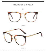 Load image into Gallery viewer, Vintage Optical Eyeglasses Women Frame Oval Metal Unisex Spectacles Female Eye Glasses oculos de Eyewear Prescription Glasses
