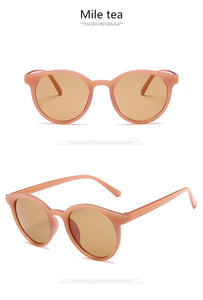 Small Round Sunglasses Women fashion Brand Designer Vintage Sun Glasses Ladies Shades Eyewear Mirror