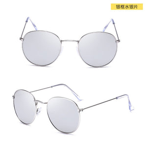 Luxury Sunglasses Women/Men Brand Designer Glasses Lady Oval Sun Glasses Small Metal Frame  Oculos De Sol Gafas
