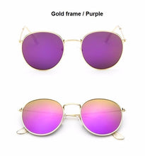 Load image into Gallery viewer, 2022 Retro Round Sunglasses Women Brand Designer Sun Glasses For Women Alloy Mirror Sunglasses Ray Female Oculos De Sol