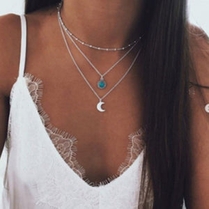 Fashion Shiny Crystal Necklace Zircon Pendant Transparent Fishing Line Invisible Ladies Necklace Jewelry Clavicle Chain Chocker